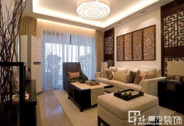 案例:新中式家居风格装修效果图