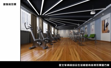 昆北车辆段综合生活楼室内装修效果图案例0