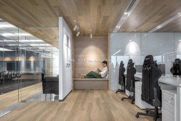 1000平紫龙游戏办公室设计0