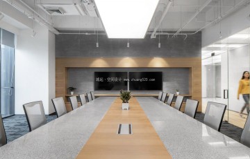 1000平紫龙游戏办公室设计0